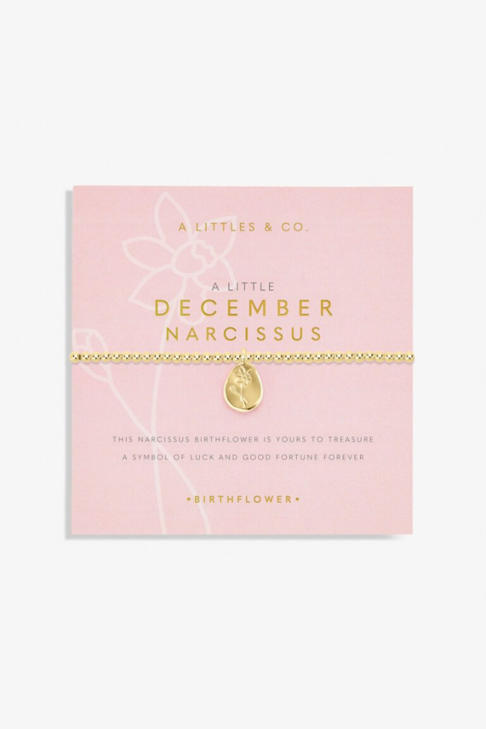 A LIttle 'Birth Flower' Bracelet - Gold