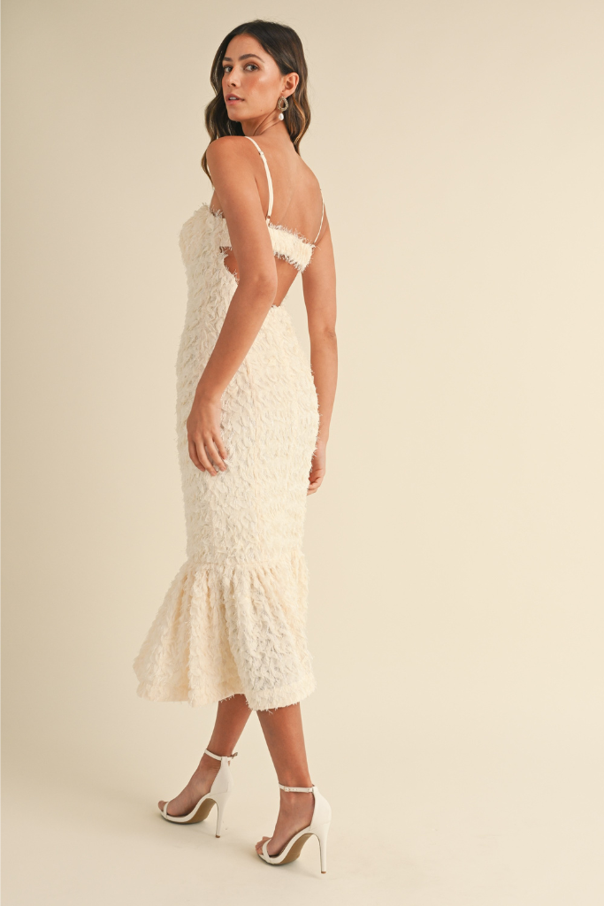 Wait And See Mid Dress - Cream