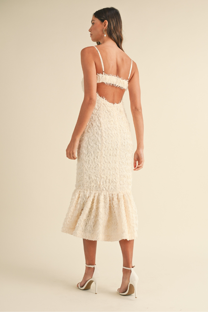 Wait And See Mid Dress - Cream