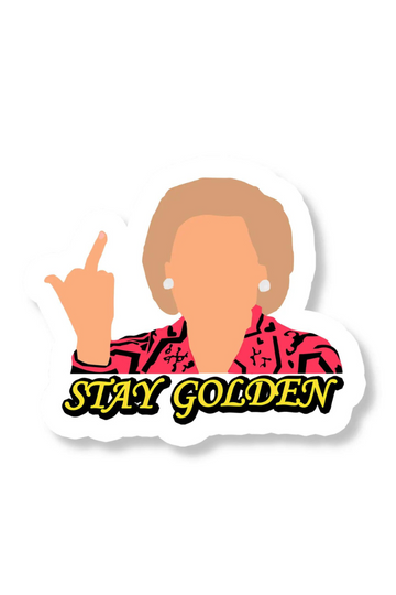Stay Golden Betty White Sticker