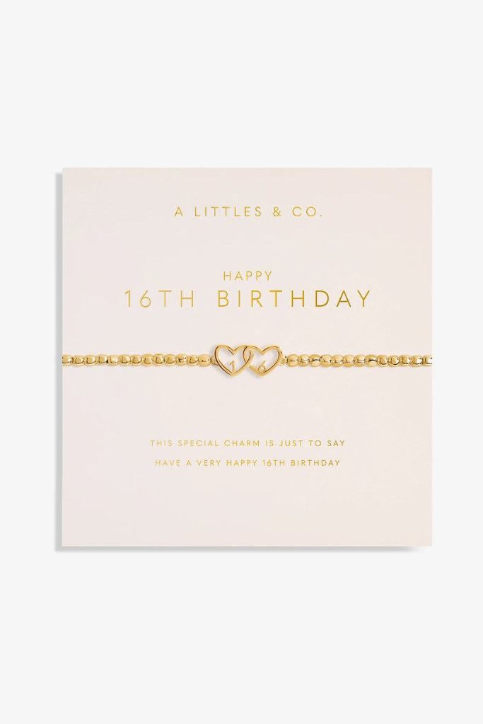 Forever Yours "16th Birthday" Bracelet  - Gold