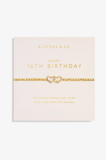 Forever Yours "16th Birthday" Bracelet  - Gold