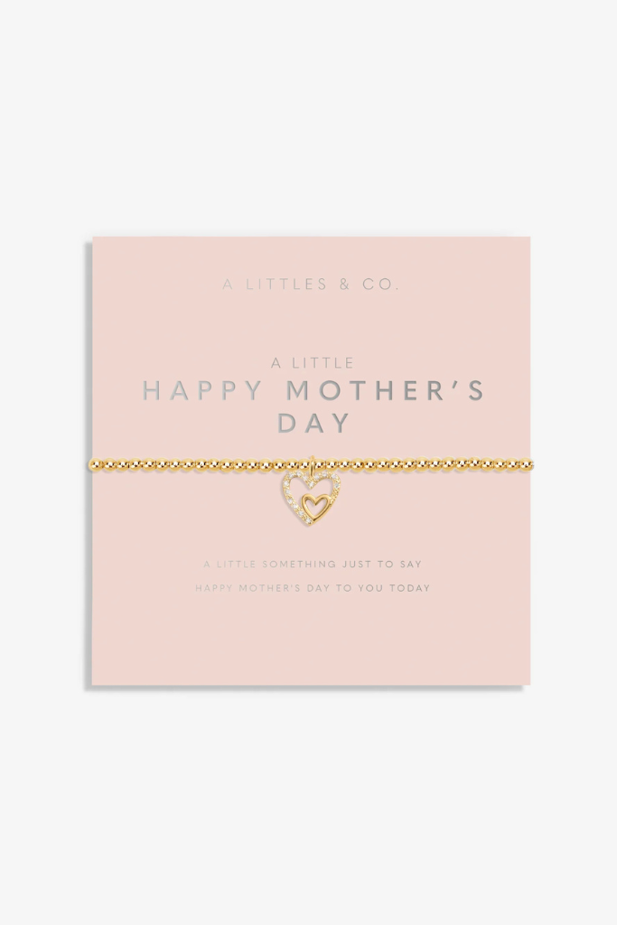 A Little 'Happy Mother's Day" Bracelet - Gold