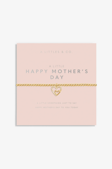 A Little 'Happy Mother's Day" Bracelet - Gold