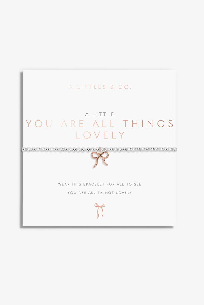 A Little "All Things Lovely" Bracelet - Rose Gold