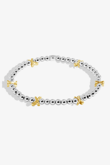 A Little 'Gold Kisses" Bracelet - Silver/Gold