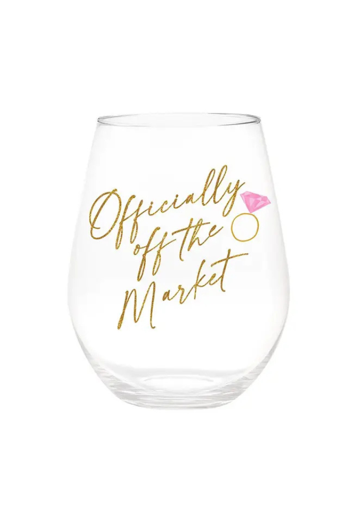 Jumbo Wine Glass "Off The Market" - 30oz