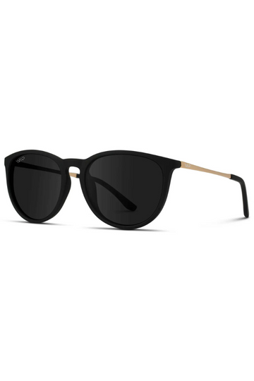WMP Drew Polarized Sunglasses - Black/Black
