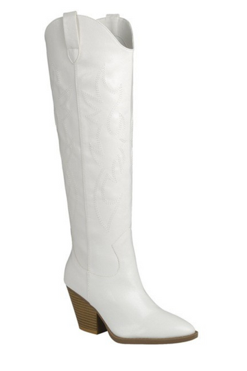 Sky High Cowgirl Boot - White