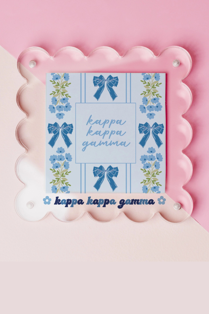 Acrylic Picture Frame - Kappa Kappa Gamma