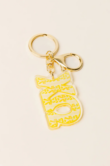 So Fancy Acrylic Letter Keychain - Chi O