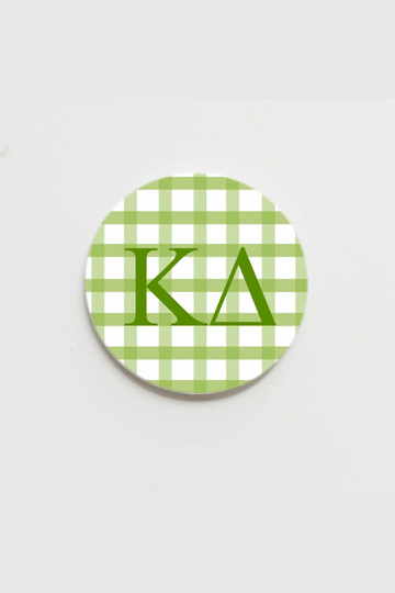 Kappa Delta 3in Button - Gingham