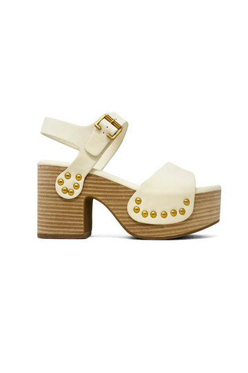Gia Platform Heel - Bone