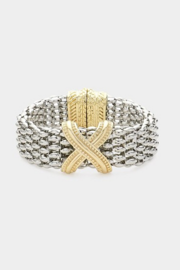 Dazia Magnetic Bracelet - Silver/Gold