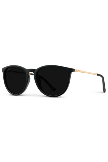 WMP Drew Polarized Sunglasses - Black/Black
