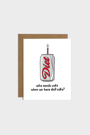 Cake Diet Soda Birthday Card