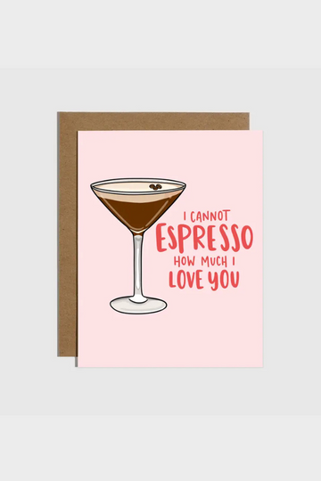 Espresso Martini Love Card
