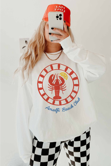 Amalfi Catch Sweatshirt - White