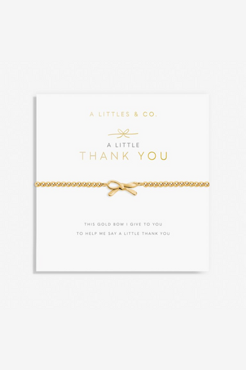 A Little 'Thank You' Bracelet- Gold