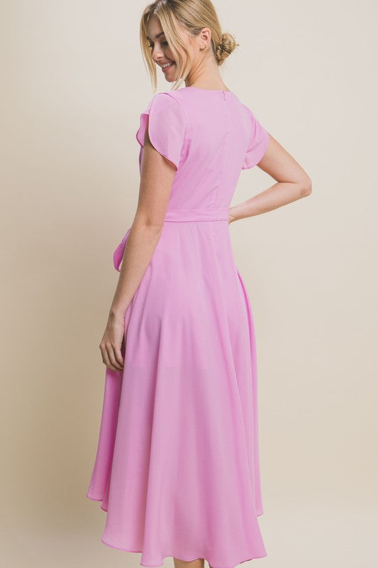 Arissa Midi Dress - Pink
