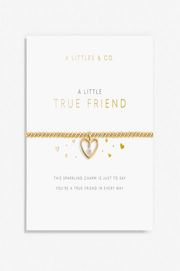 A Little 'True Friend' Bracelet- Gold