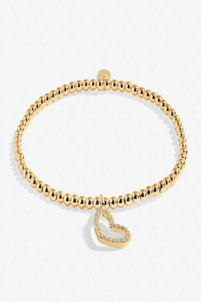 A Little 'Happy 40th Birthday' Bracelet- Gold