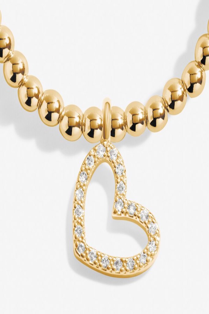 A Little 'Happy 40th Birthday' Bracelet- Gold