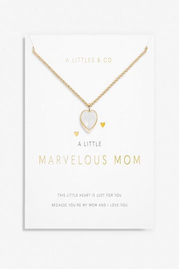 A Little 'Marvelous Mom' Necklace- Gold