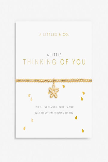 A Little 'Thinking Of You' Bracelet- Gold