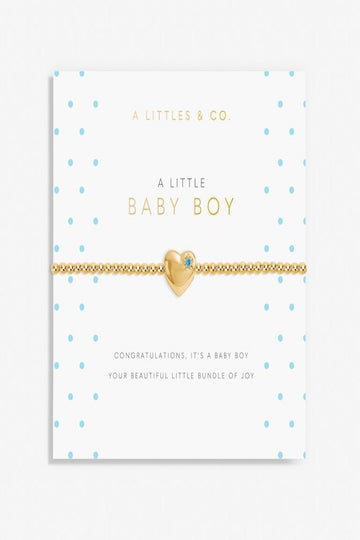 A Little 'Baby Boy' Bracelet- Gold