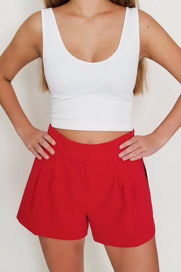 Lights Up Shorts- Red