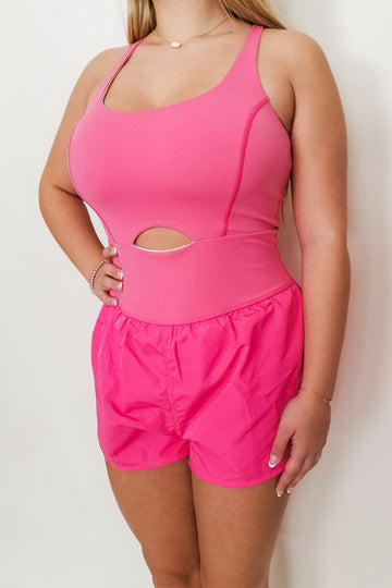 No Shame Romper- Pink