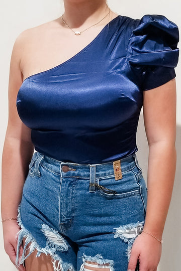 Turn It Up Bodysuit- Navy