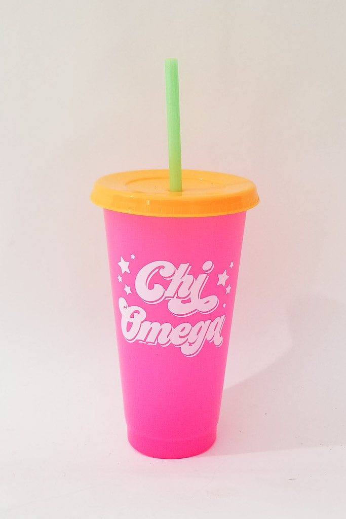 Color Changing Sorority Cup - Chi Omega