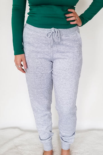 Jump To Conclusions Joggers - Heather Grey