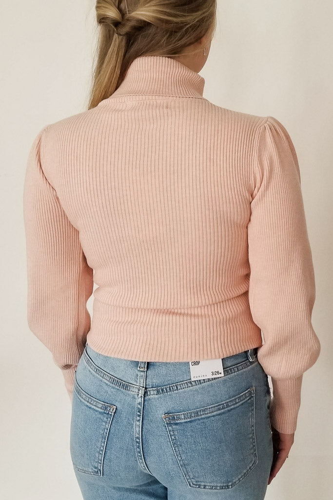 Spaces Between Us Sweater- Light Pink
