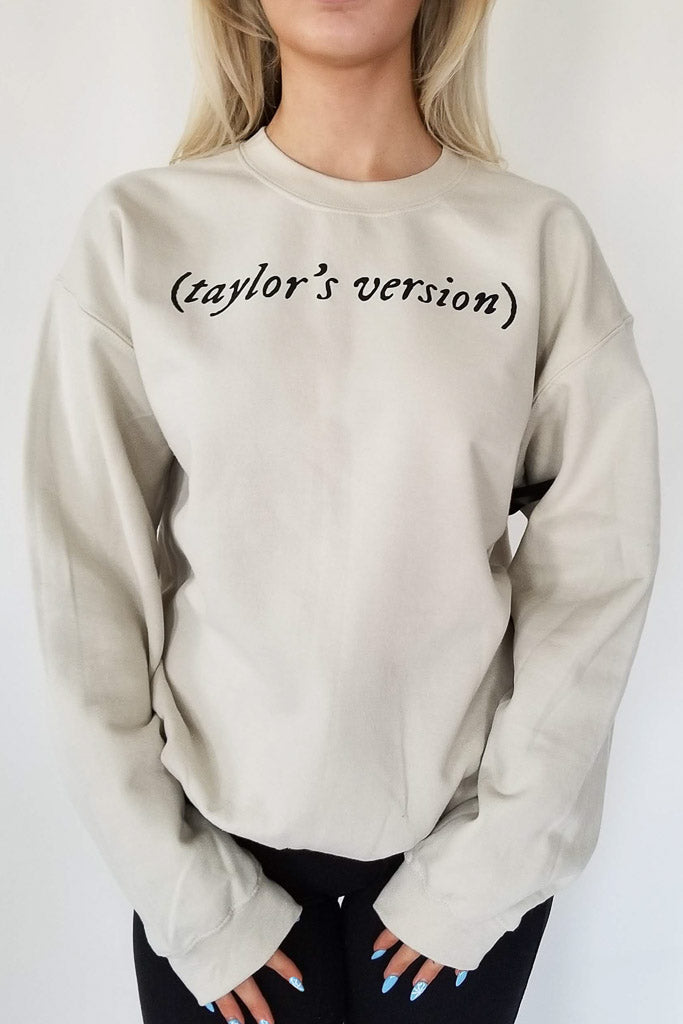 Taylor&#039;s Version Sweatshirt- Cream