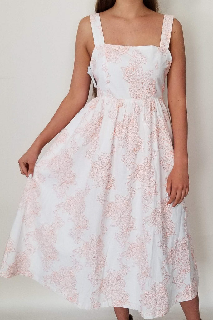 Calliope Midi Dress- Orange