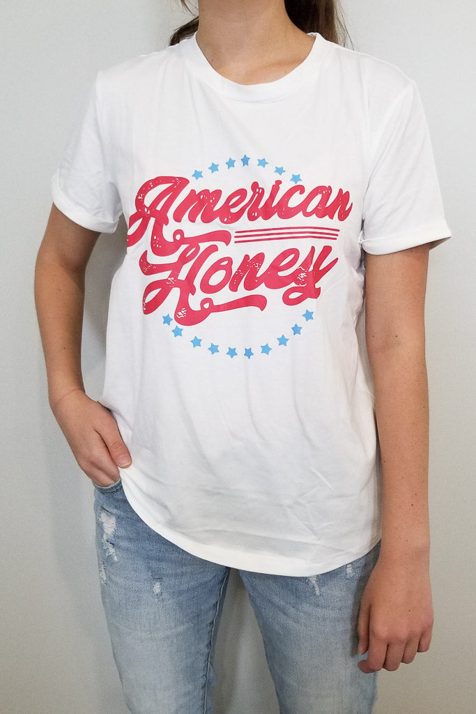 American Honey Graphic Tee - White
