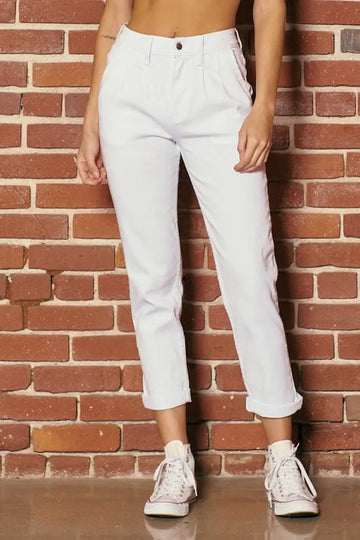Ahead Of My Time Mom Jeans - White
