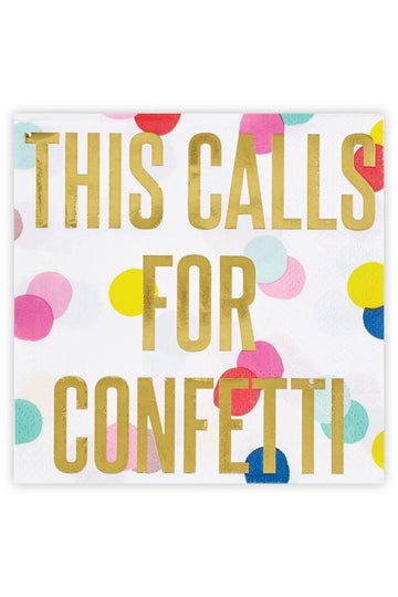 Beverage Napkins - This Calls For Confetti