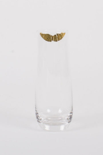 Stemless Champagne Glass - Gold Kiss