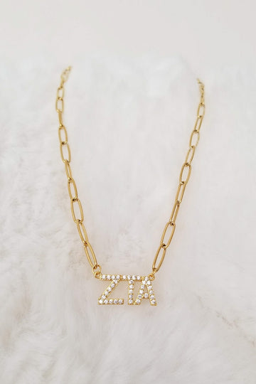 Rhinestone Sorority Necklace