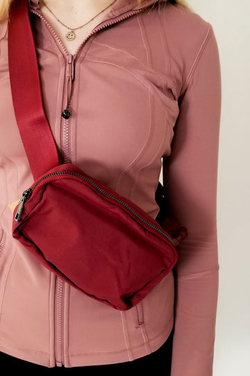 So Much Fun Waterproof Belt Bag- Wine