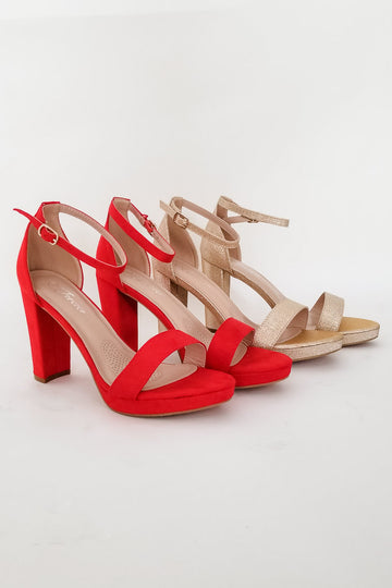 Close Friends Heels- Red