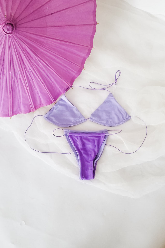 Summer Get Away Bikini Bottom- Purple