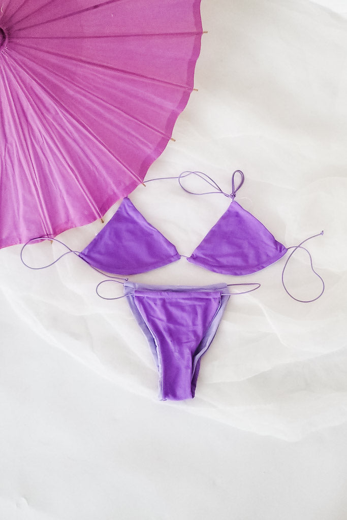 Summer Get Away Bikini Bottom- Purple