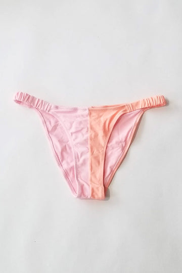 Stay Cool Bikini Bottom- Coral & Pink