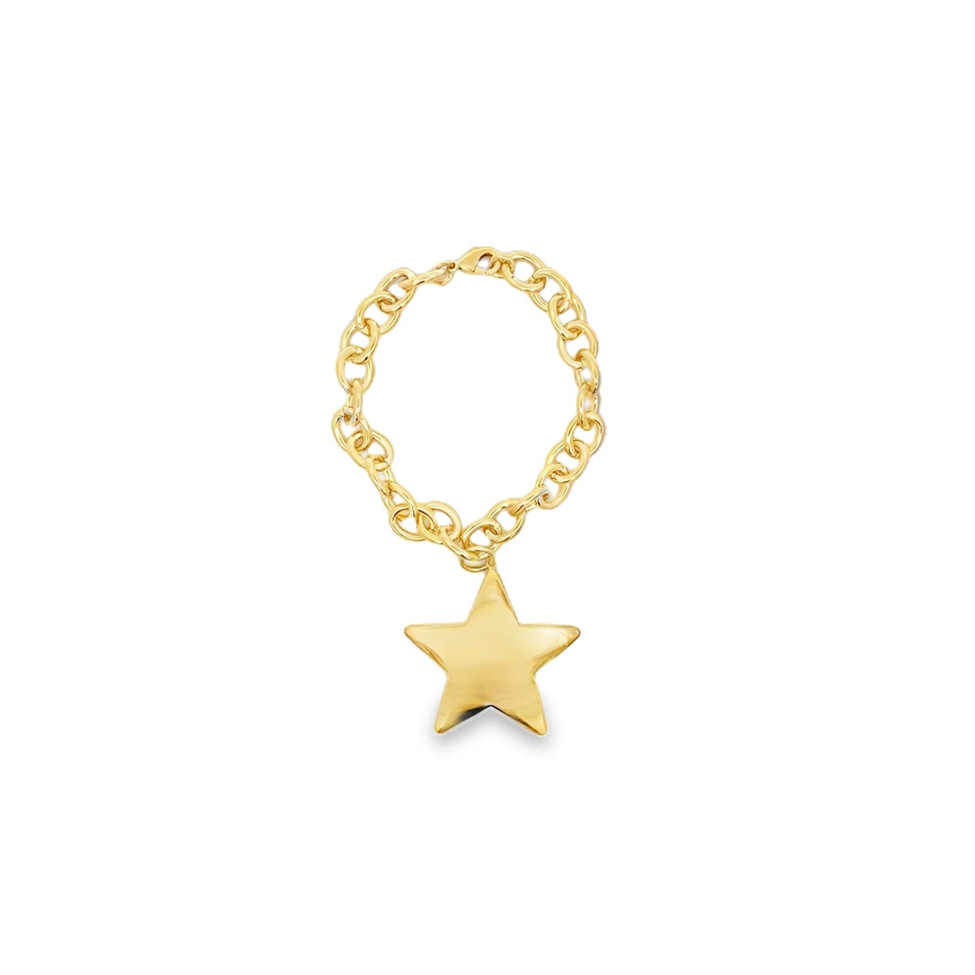 MIA Jewelry - Chunky Rolo Chain Large Star Pendant Necklace (H250A/I433A)