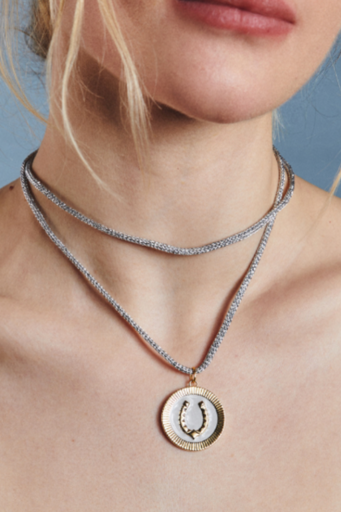 HART The Lurex Cord Necklace - Silver
